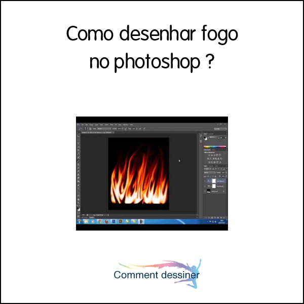 Como desenhar fogo no photoshop